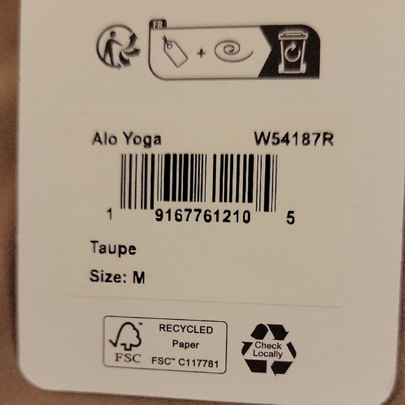 ALO Yoga Womens Beige Suit Up Trousers.  NWT. Taupe Color. Medium Long - Picture 3 of 4